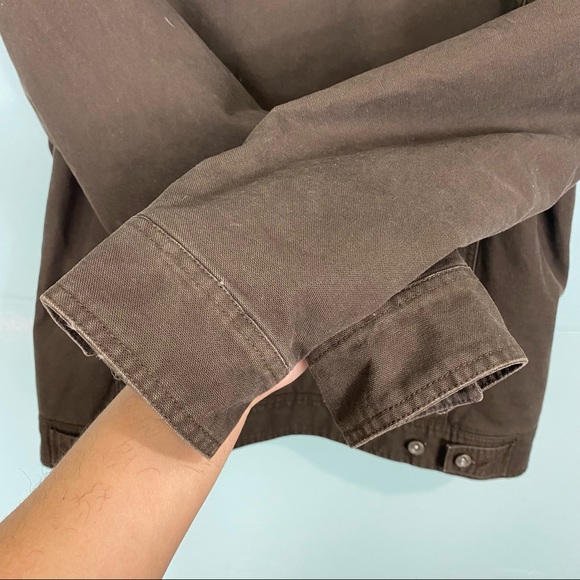 Woolrich Barn Sherpa Lined Jacket Corduroy Collar Sz L - Picture 8 of 11